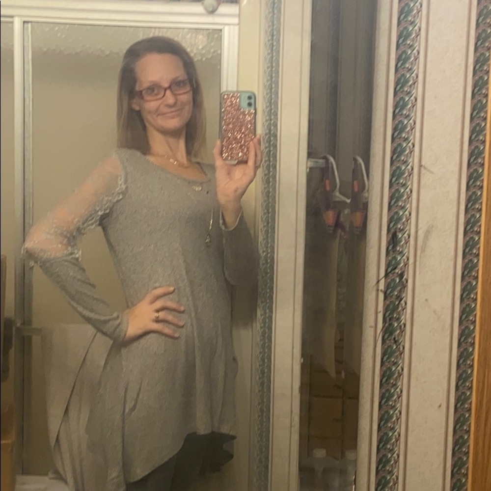Heather Gray Tunic top - Picture 6 of 10